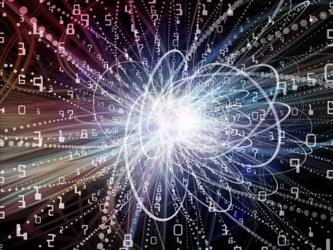Metaphorical Wave Particle Illustrazione stock