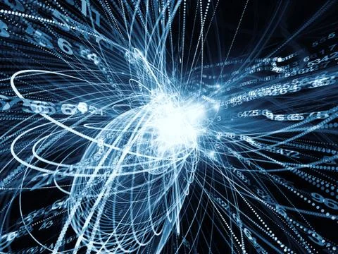 Metaphorical Wave Particle Stock Illustration