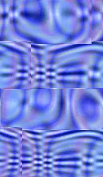 Metaphysical abstract seamless pattern with striped moire shapes. Stock Illustration