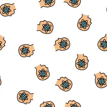 Metaphysics philosophy vector seamless pattern Stock Illustration