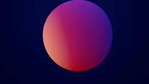 Metaverse 3d render morphing animation pink purple abstract metaball metasphere Stock Illustration