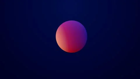 Metaverse 3d render morphing animation pink purple abstract metaball metasphere Stock Illustration