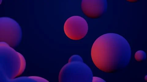 Metaverse 3d render morphing animation pink purple abstract metaball metasphere Ilustración de archivo