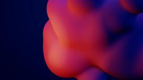 Metaverse 3d render morphing animation pink purple abstract metaball metasphere Ilustración de archivo