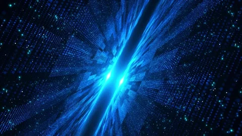 Metaverse abstract background Tunnel metaverse, virtual cyber space. internet of Stock Footage 247329930