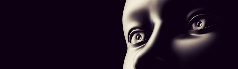 Metaverse AI artificial intelligence data analysis technology.3d illustration Stock Illustration