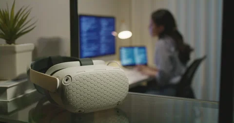 Metaverse app platform game developer digital skill for future. 스톡 동영상 197910765