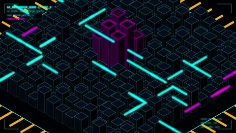 Metaverse Artificial Intelligence Node Visualizing Data Flow and Load Balan.. Stock Footage 347362134