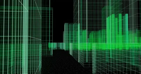 Metaverse Digital Background v1 Stock Footage 211113793