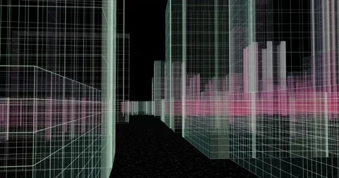 Metaverse Digital Background v2 Stock Footage 211113924