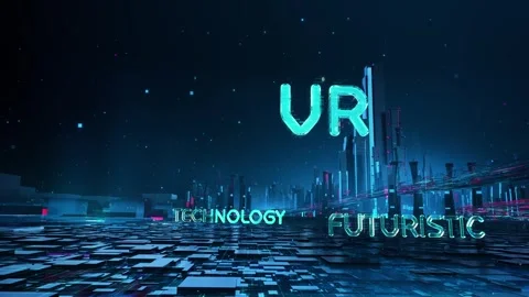 Into The Metaverse with digital technology hitech concept Stock Footage 242769080