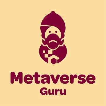 Metaverse Guru Logo 스톡 일러스트