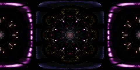 Metaverse immersive VR 360 mandala in sacred geometry structured equirectangular Stock Footage 335678403