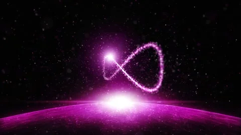Metaverse infinite symbol seamless looping animation Stock Footage 340590329