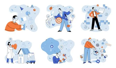 Metaverse. The metaverse concept pushes boundaries what is possible in digital イラスト素材