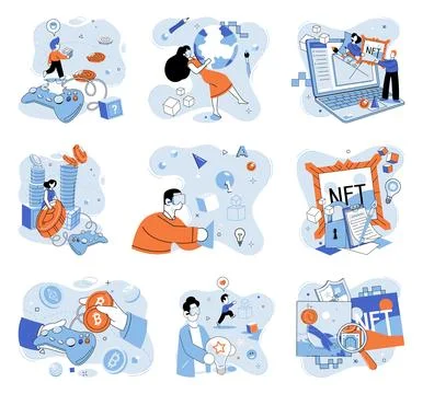 Metaverse. Online platforms provide gateway to virtual realm, fostering イラスト素材