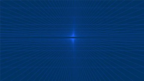 Metaverse perspective space blue screen  Stock Illustration