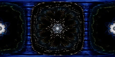 Metaverse ready VR 360 sacred geometry mandala in equirectangular environment Stock Footage 335676508