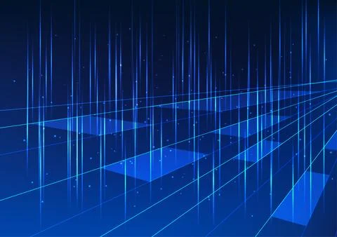 Metaverse technology background Square shapes stacked on top of each other .. 스톡 일러스트