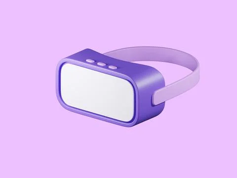 Metaverse technology concept. 3d render virtual reality goggles. VR glasses Illustrazione stock