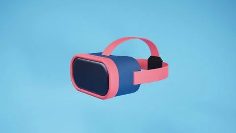 Metaverse technology concept. VR glasses headset for video game, isolated on Stock Illustration