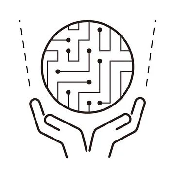 Metaverse Technology Concepts, hands holding the virtual reality earth Stock Illustration