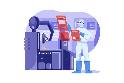 Metaverse Technology Illustration concept. Flat illustration isolated on whit Ilustración de archivo