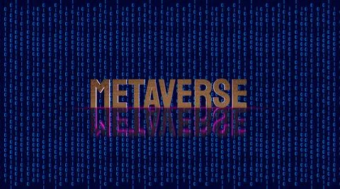 Metaverse text in digital  background for technology concept 3d rendering Ilustración de archivo