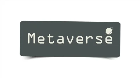 Metaverse text isolated on black background. Stock Footage 164283402
