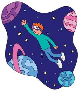 Metaverse Virtual Reality 库存插图