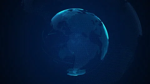 Metaverse world map globe in futuristic environment background 스톡 동영상 171607996