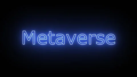 Metaverse, Written in Neon Text Effect w... | Stock Video | Pond5