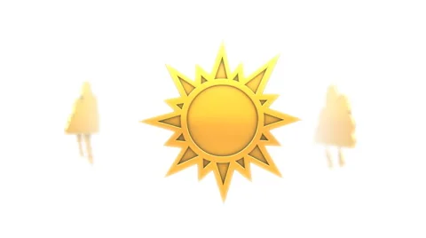 Meteo Symbols (Loop) Stock Footage