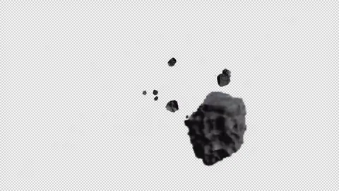 Meteor - a2k isolated transparent Stock Footage 307181890