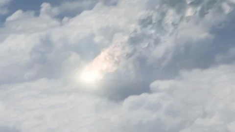Meteor (Asteroid) burning in atmosphere. Stock Footage 122626207