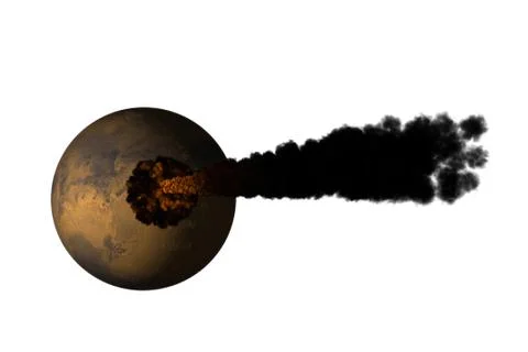 Meteor blast Stock Illustration