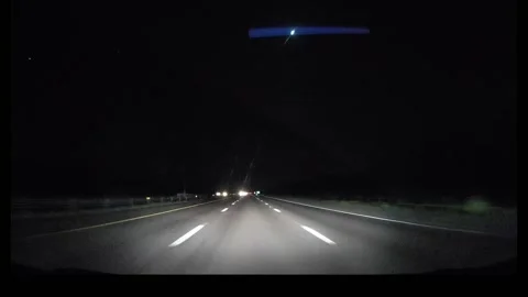 Meteor Caught on Dashcam Stock-Footage 222599676