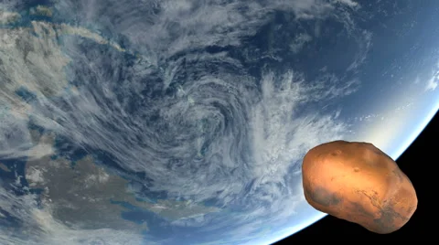 Meteor Close to Earth Stock Footage 40712318