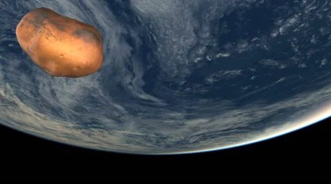 Meteor Close to Earth HD Stock Footage 40712471
