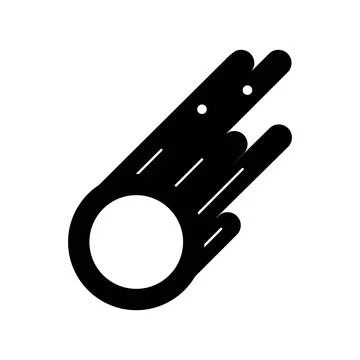 Meteor, Comet Icon Vector Template EPS10 File Stock Illustration