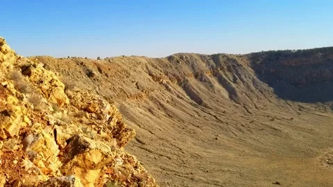 Meteor Crater Stock Footage 135678306