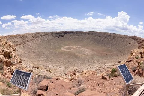 Meteor Crater Stock Photos