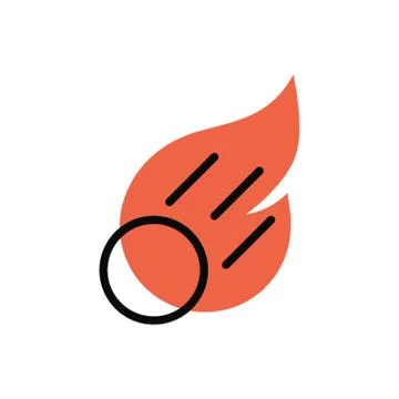 Meteor disaster vector illustration Stock Illustration