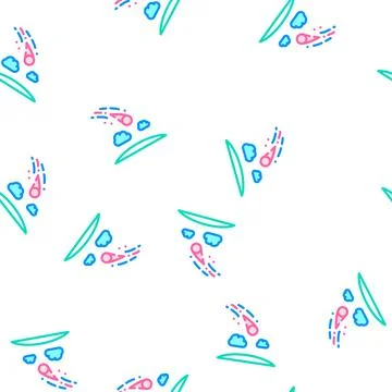 Meteor falling disaster vector seamless pattern 스톡 일러스트
