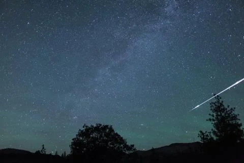 Meteor fireball Stock Photos