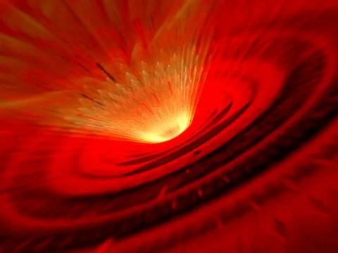 Meteor impact shockwave Stock Illustration