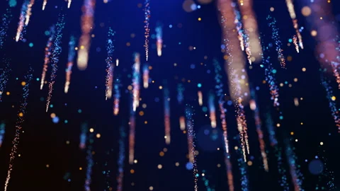 Meteor magic fire blue particles, 60 FPS. Stock Footage 232909438