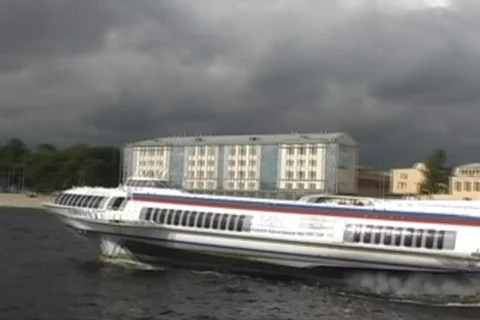 Meteor on Neva Stock Footage 871579