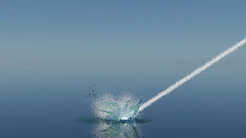 Meteor or Probe Stock Footage 249842656