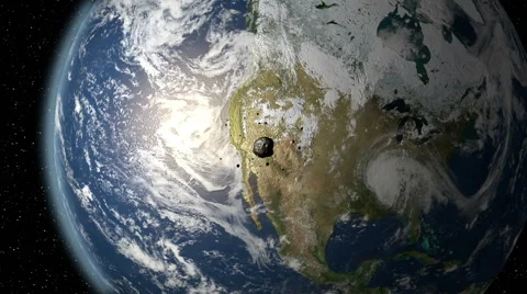 Meteor Plummets to Earth Video stock 40633553